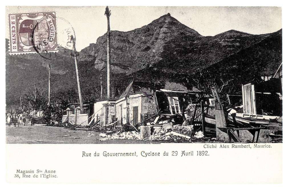Cyclone 1982 - dangers naturels à Maurice